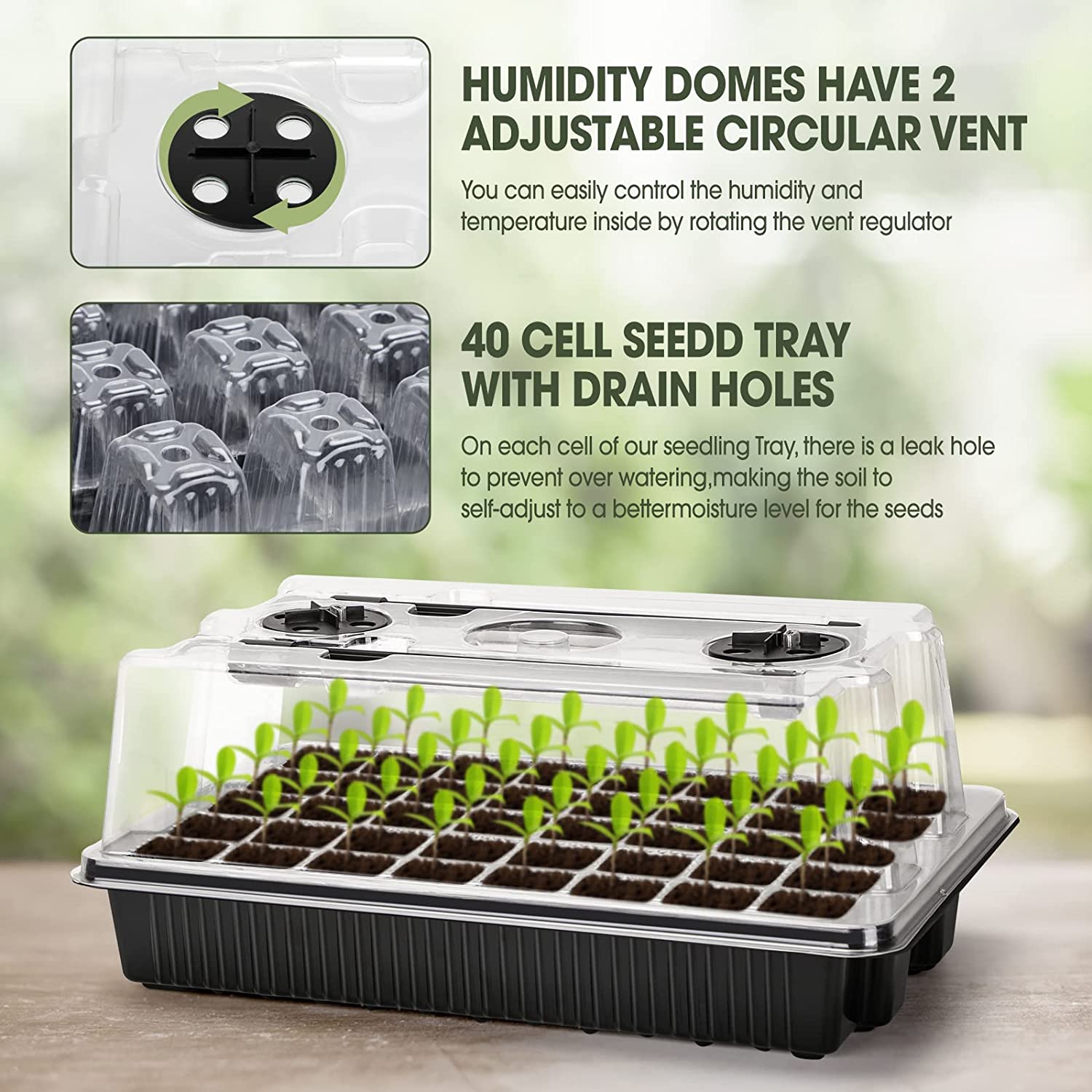 【Najlepszy】 1 Zestaw, Tace do  – Humidity Dome Kit recenzja i cena