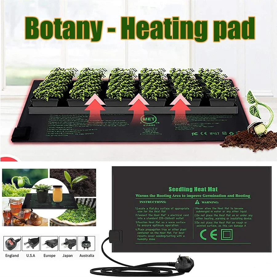 4 rozmiary 220V wtyczka EU sad – Heat Mat Seedling recenzja i cena
